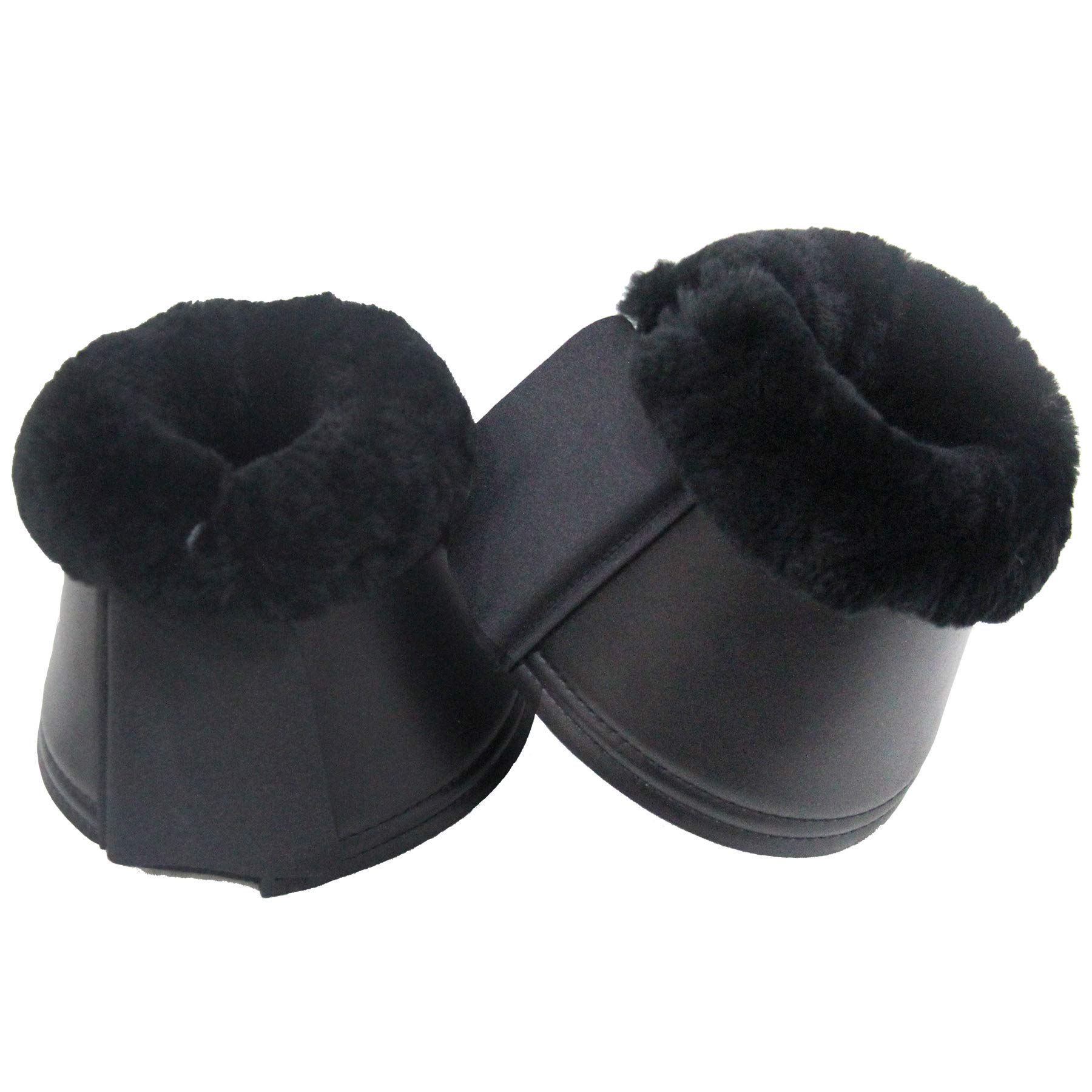 Merauno Lambs wool boots made from faux leather, with neoprene lining and lamb wool trim. Colours: Natural, Black, Brown, Anthracite - Image 3