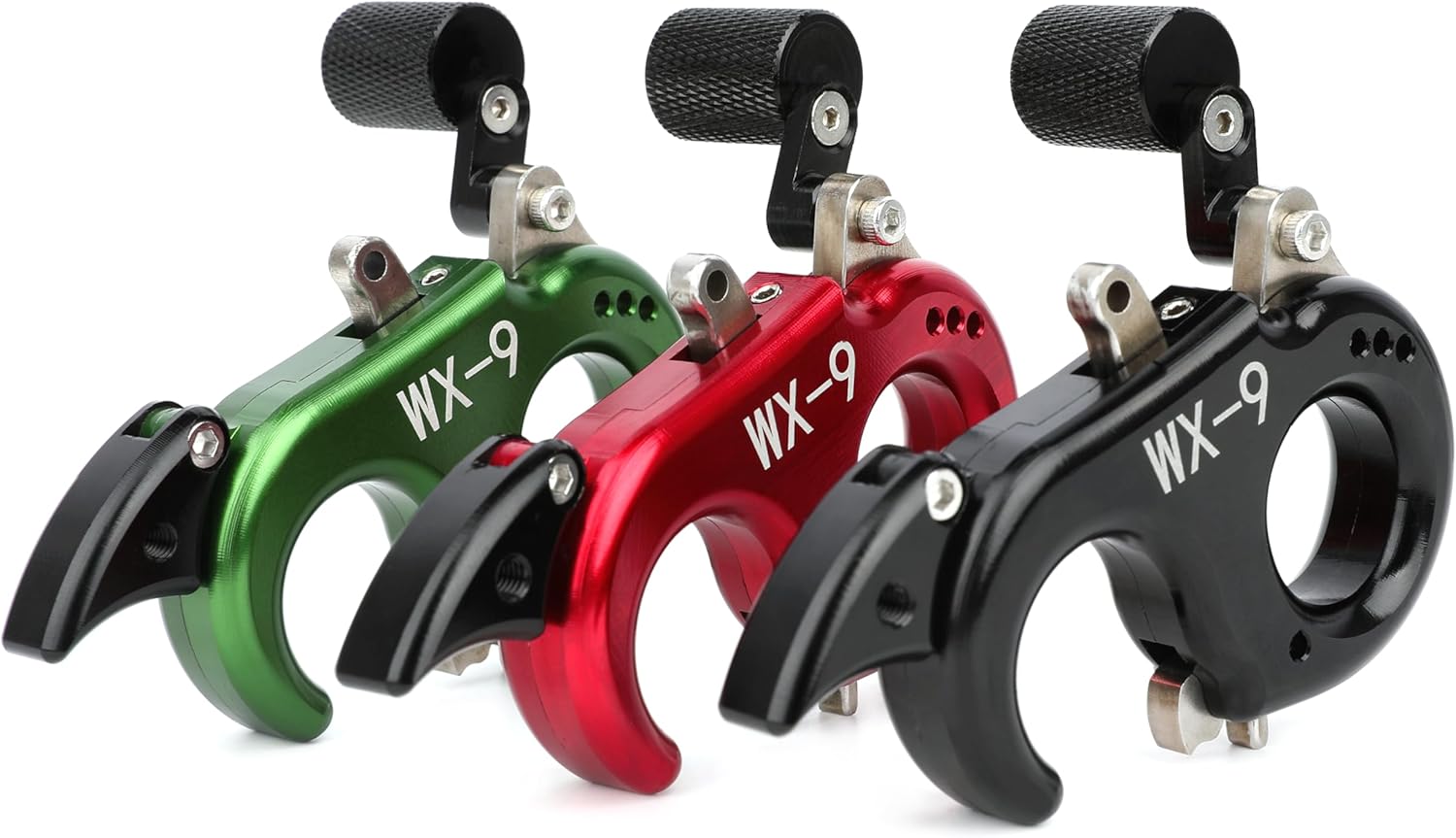 Right and Left Hand Universal Archery Bow Release Aid Device Aluminum Alloy Housing Thumb Release for Compound Bow Hunting Shooting Accessories