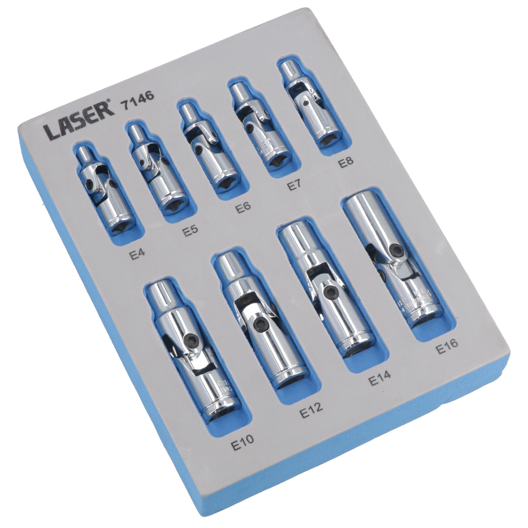 Douilles etoile E4-E16 pour démonter les vis Torx inversées sans riper