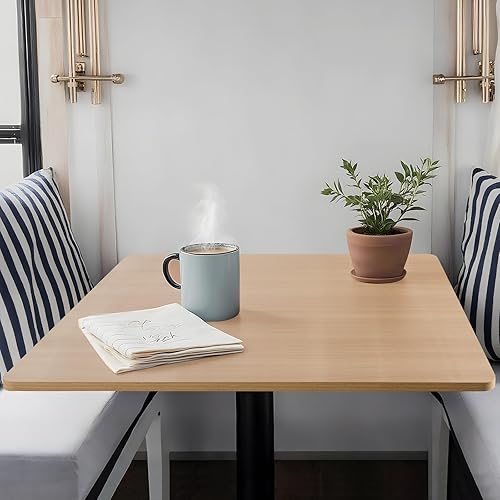 Miniatura 46 de Kaboon Mesa universal de 24 x 24 pulgadas, paquete de 2, solo encimera reversible de melamina, uso doméstico o comercial en interiores, 1 pulgada