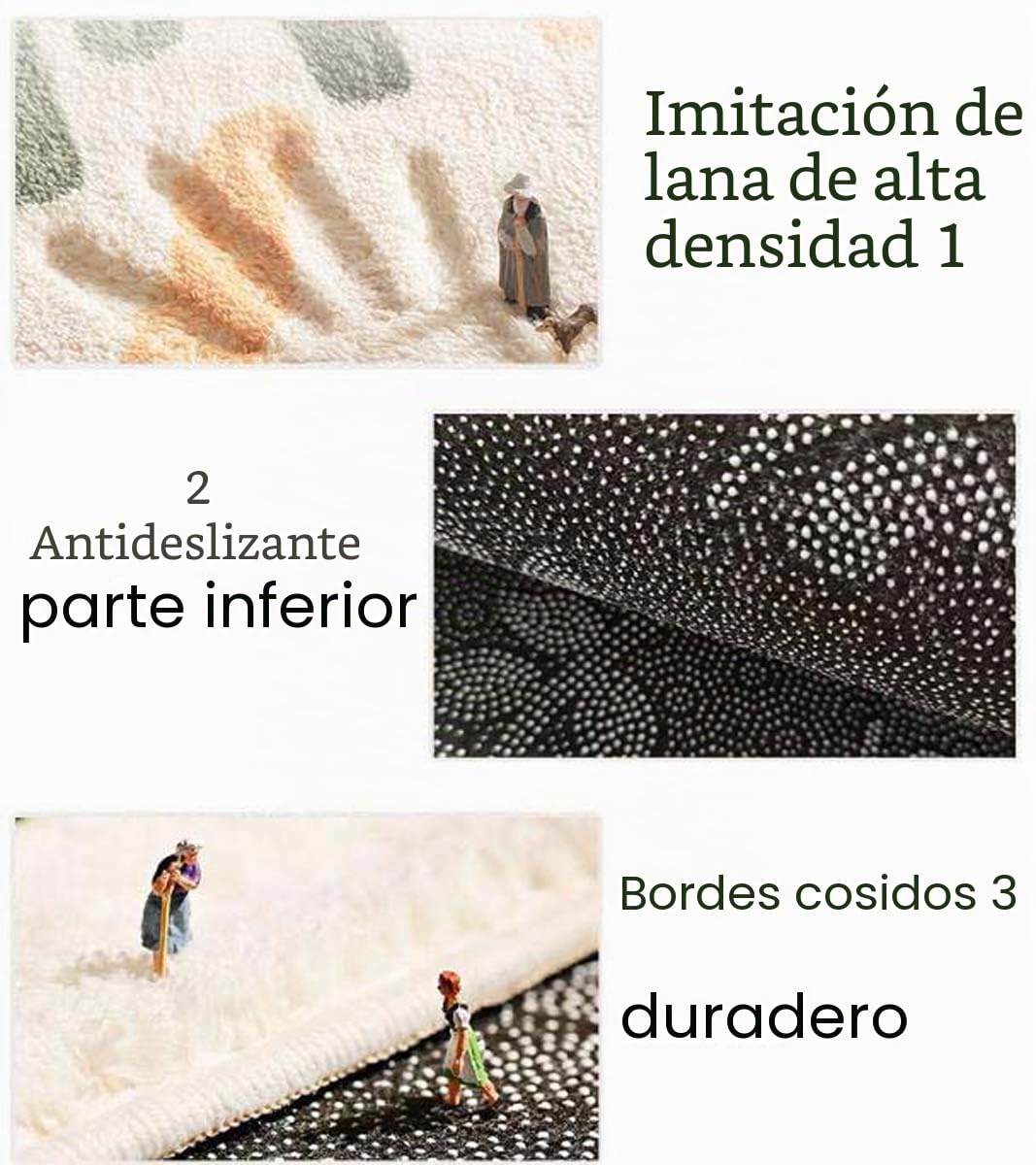 Alfombra grande redonda y esponjosa para salón, moderna, de pelo denso, no pierde pelos, dormitorio, habitación infantil, alfombra absorbente de agua, diámetro 180 cm