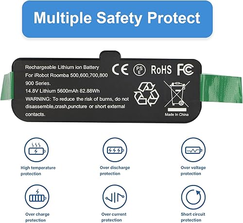 Miniatura 2 de 5600mAh Partes de repuesto de batería para aspiradora iRobot Roomba 500 510 530 531 532 535 536 540 550 600 614 615 620 640 652 660 665 670 671 6755