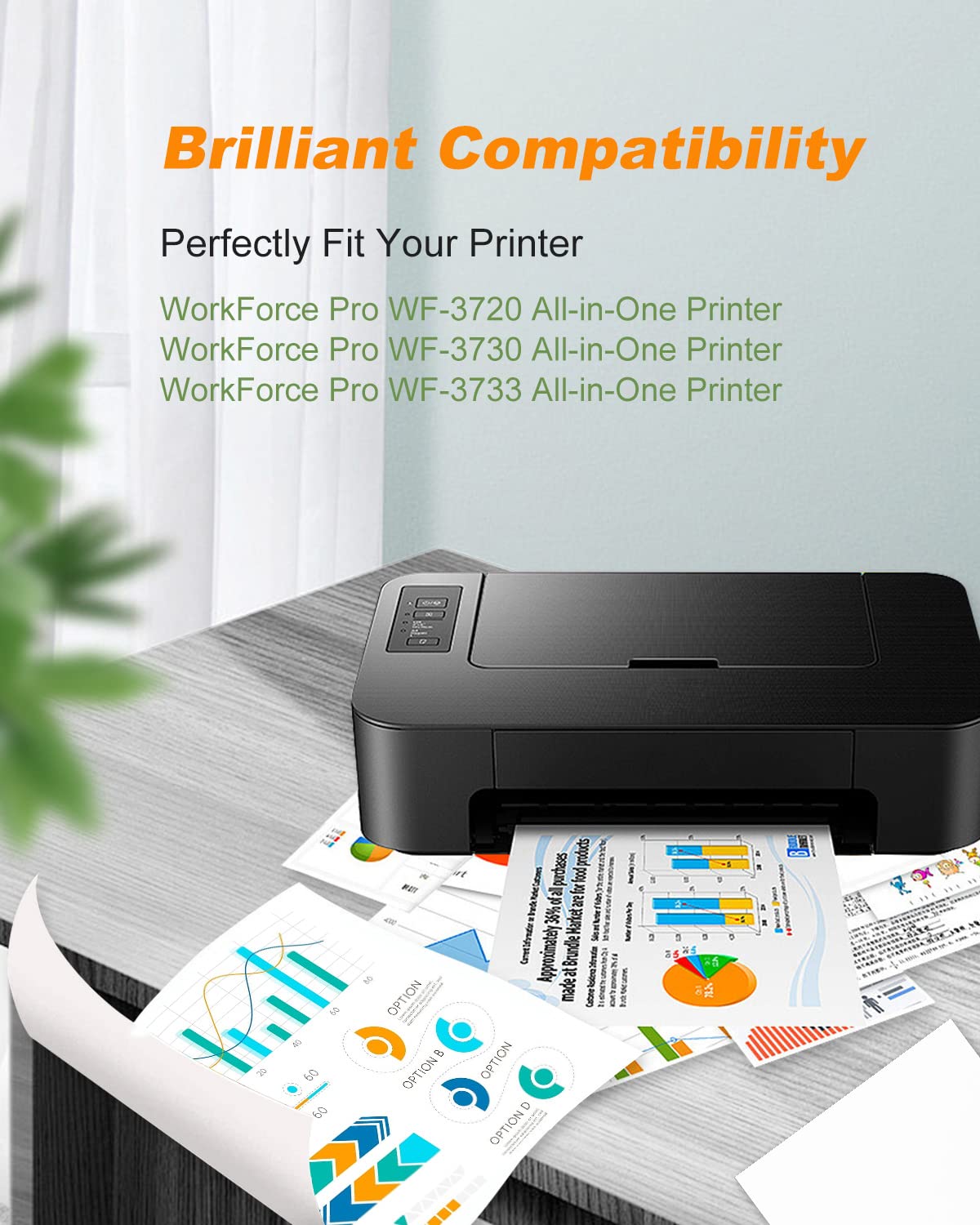 702 702XL Cartucce d'inchiostro rigenerate per Epson 702XL 702 T702 T702 T702XL cartucce d'inchiostro ad alta resa da utilizzare con Epson Workforce Pro WF-3720 WF-3730 WF-3733 (confezione da 4 pezzi,