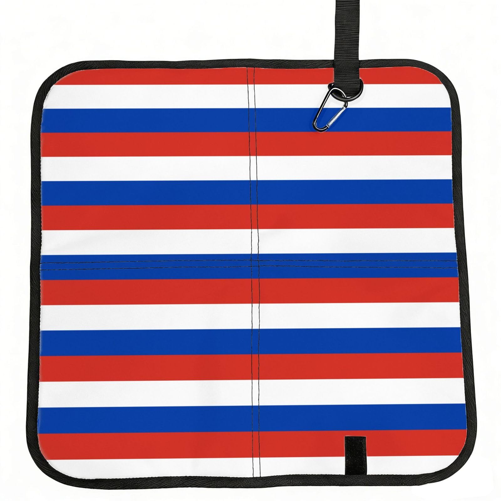 NImongt Russian Flag Print Portable Chair Pad Foldable Seat Cushion Outdoor Seating Office Picnic Camping