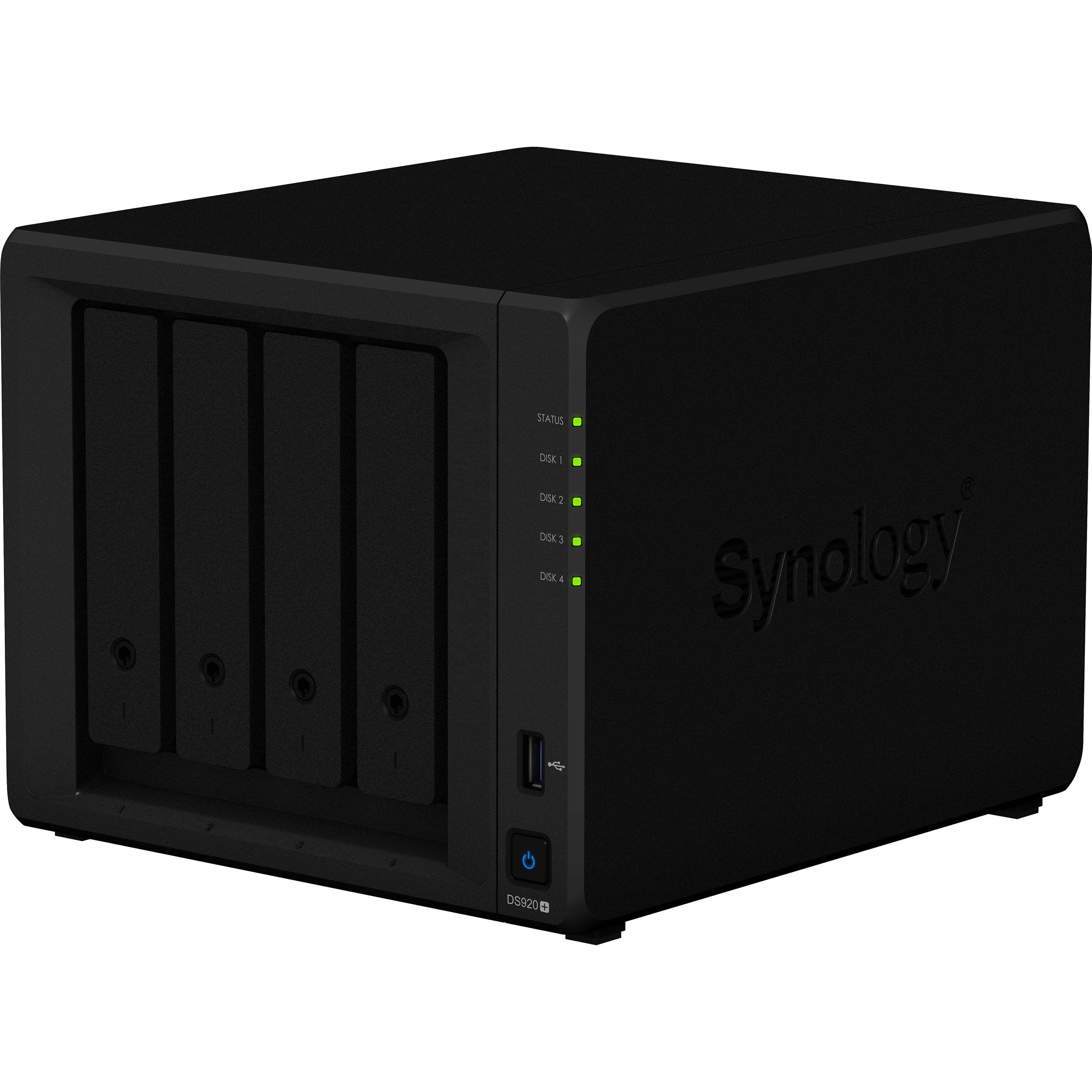 【新品未使用】Synology DiskStation DS920+ Synology DiskStation DS920+ 4-Bay NAS Enclosure - 8GB (2 x