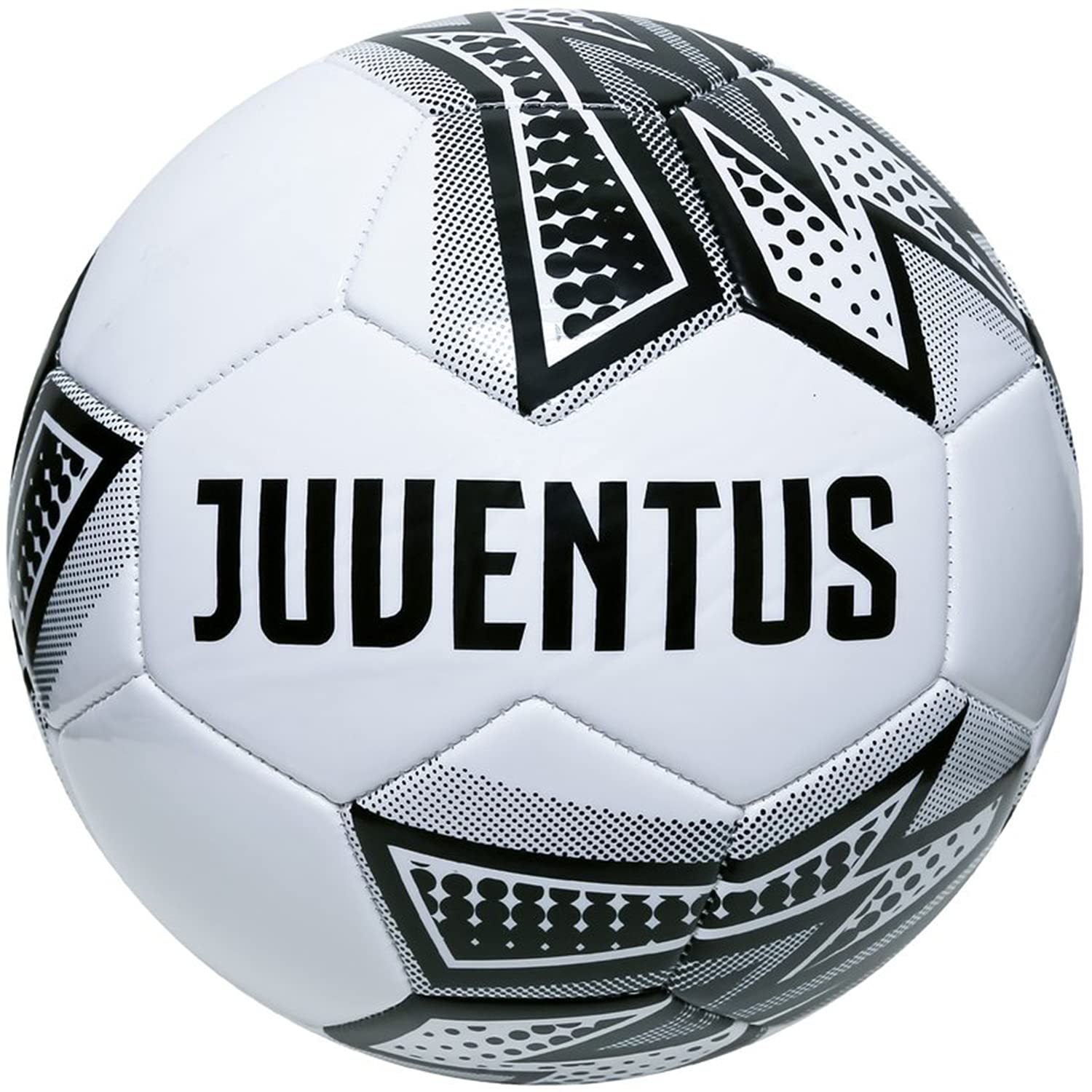 Icon Sports Size 5 Soccer Ball – Official Licensed World Football Club Team Training Logo Pro Outdoors Adult (Size 5, Juventus Pop Art White)