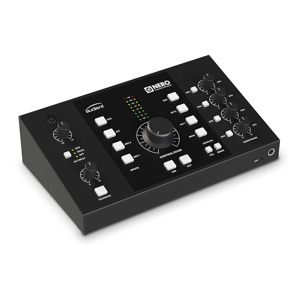 Audient NERO モニターコントローラー Amazon.com: Audient Nero Desktop Monitor Controller