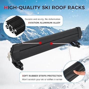 Ski and Snowboard Roof Racks, 28 Universal Ski Roof Rack Carrier
