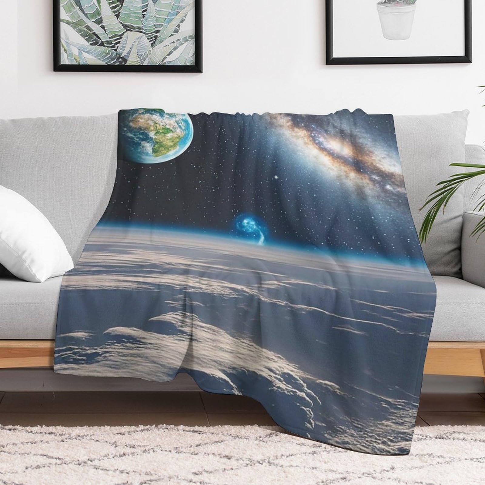 Couverture micro-polaire étoiles scintillantes pour un confort toutes saisons