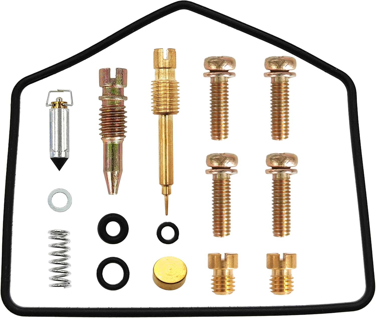 4-Pack Carb Repair Kits Carburetor Rebuild Kit with Float Replacement for Kawasaki KZ440A KZ440D ZN700A KZ750F KZ750H KZ750K KZ750G KZ440B KZ440G KZ750E KZ750N