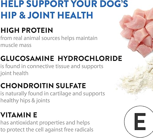 Miniatura 5 de DOGSWELL Jerky - Golosinas para perros para cadera y articulaciones, sin granos, hechas solo en Estados Unidos, glucosamina y condroitina, pollo de