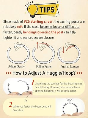FaithHeart 925 Sterling Silver Huggie Hoop Earrings, Small Hoop Earring for Women, Silver/14K Gold/Black/Rose Gold Hypoallergenic Cartilage Earrings for Women 8/10/12/14/16/18/20mm