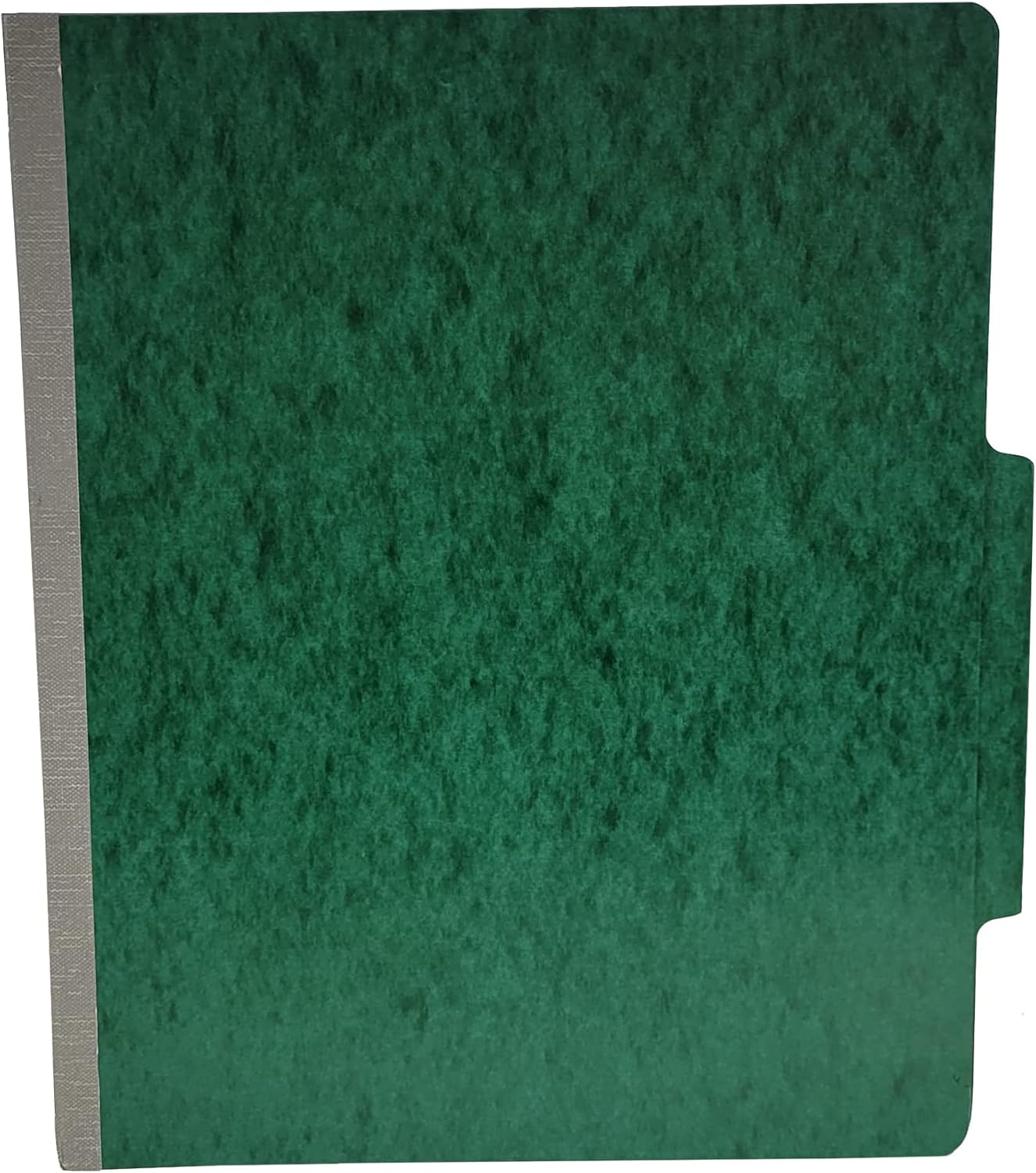 The File King Forest Green One Divider Pressboard Classification Folder - Letter Size | USA Made | Pack of 10 | 2/5 Cut ROC Top Tab | 2” Expansion | 2” Fastener Prongs