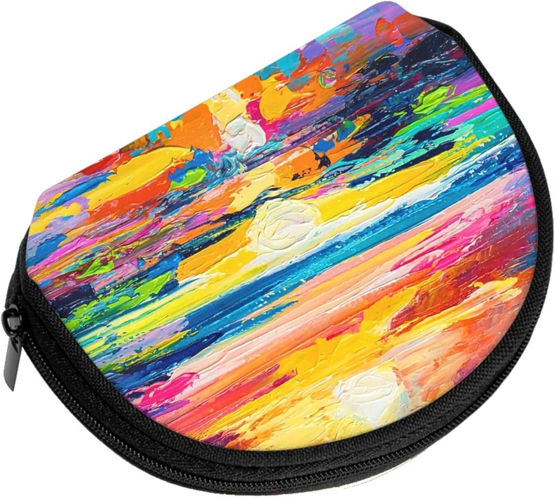 Amazon | HOSIMAN コインバッグ 海に沈む夕日 ミニ財布 小さい カワイイ カード小銭入れ 貝殻型 コインケース レディース  持ち運びしやすい化粧ポーチ レッド収納ポーチ 小物入れ 手のひらサイズ 男女兼用 プレゼント | HOSIMAN | 小銭入れ