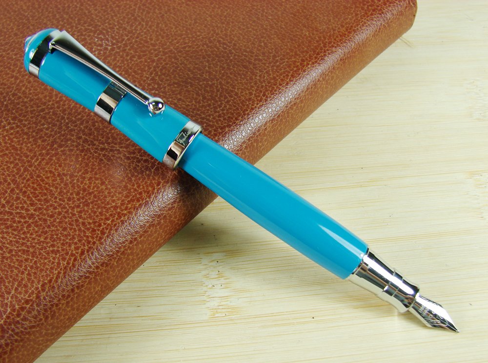 Lanxivi Fuliwen Stylo plume Couleur Bleue Mode Style plume fine Taille