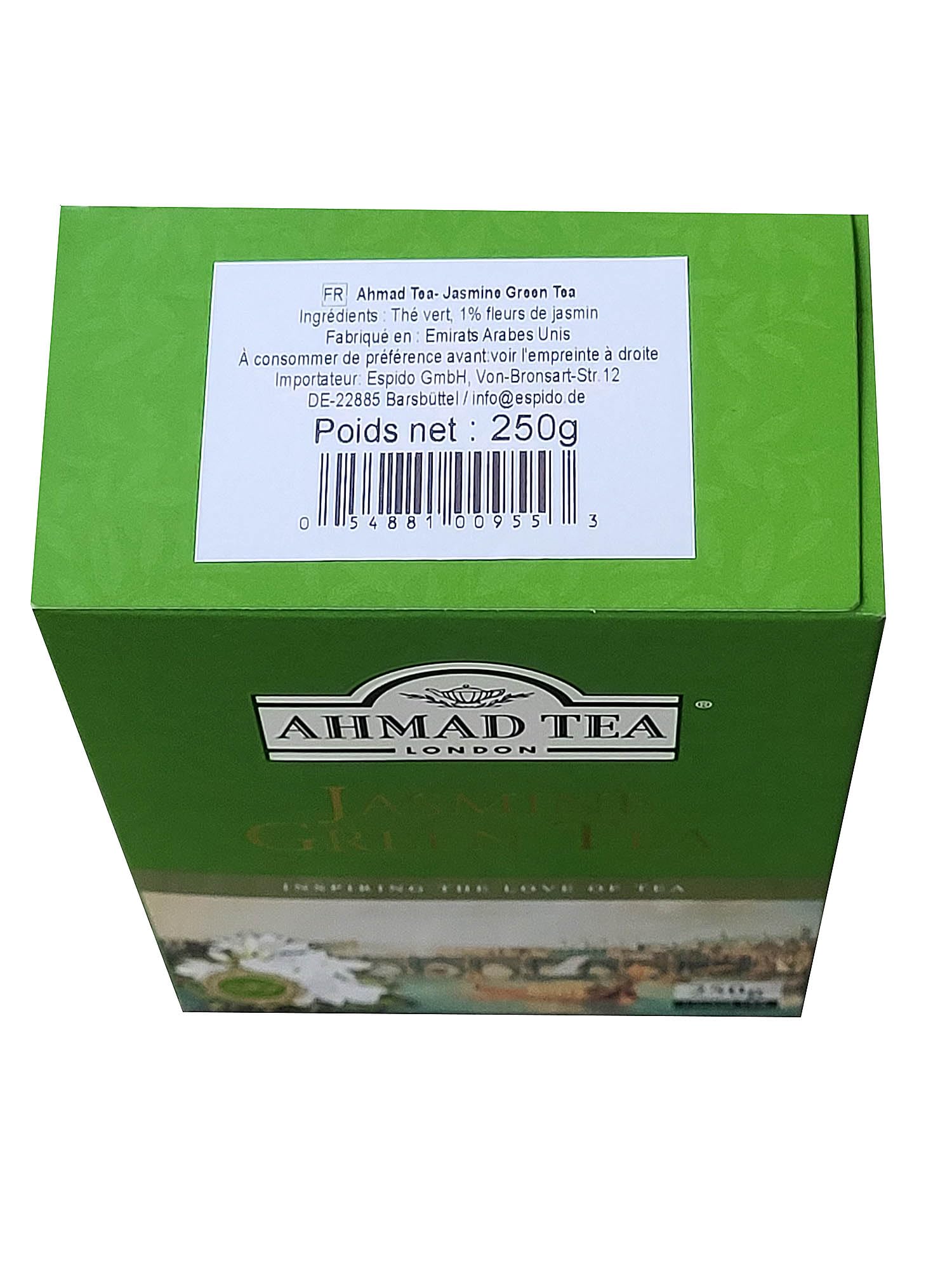 Ahmad Tea Jasmine Green Thé vert aux fleurs de jasmin - 250 g de thé en vrac