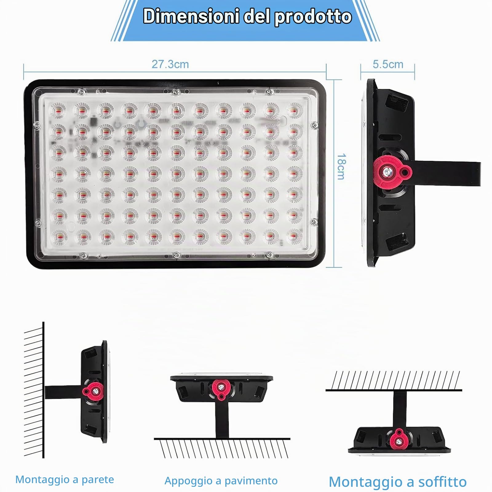 Faretto LED RGB Esterno 200W, Indmird 2 Pezzi Faro LED RGB con Telecomando IP66 Impermeabile Proiettori LED RGB, Faretti RGB 16 Colori 4 Modalità Luce d'Atmosfera RGB per Halloween, Feste, Giardino