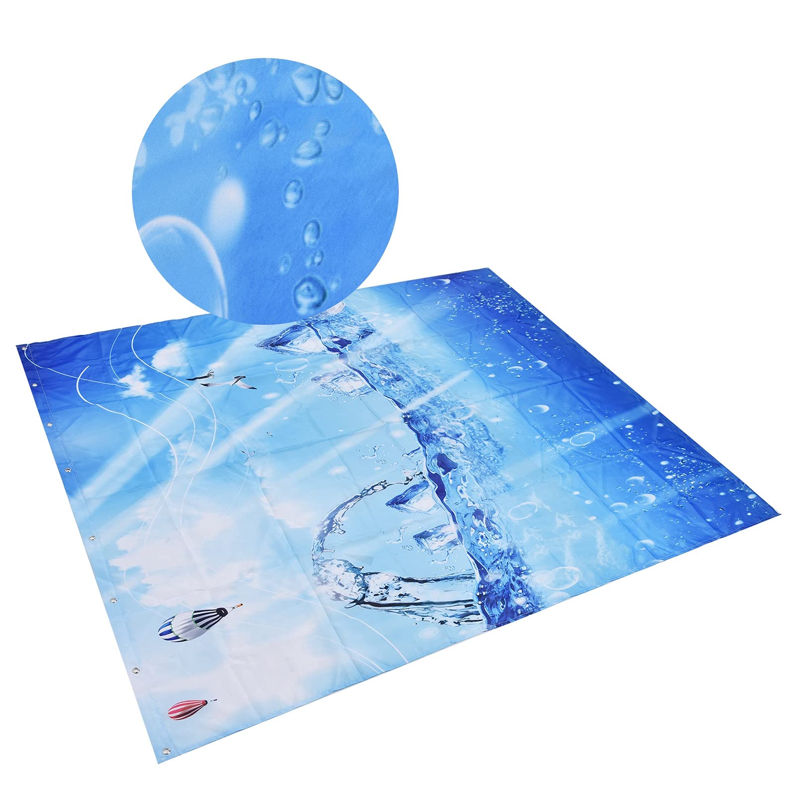 Rideau de douche imperméable anti-inondation 180x200cm pour en finir avec le sol mouillé