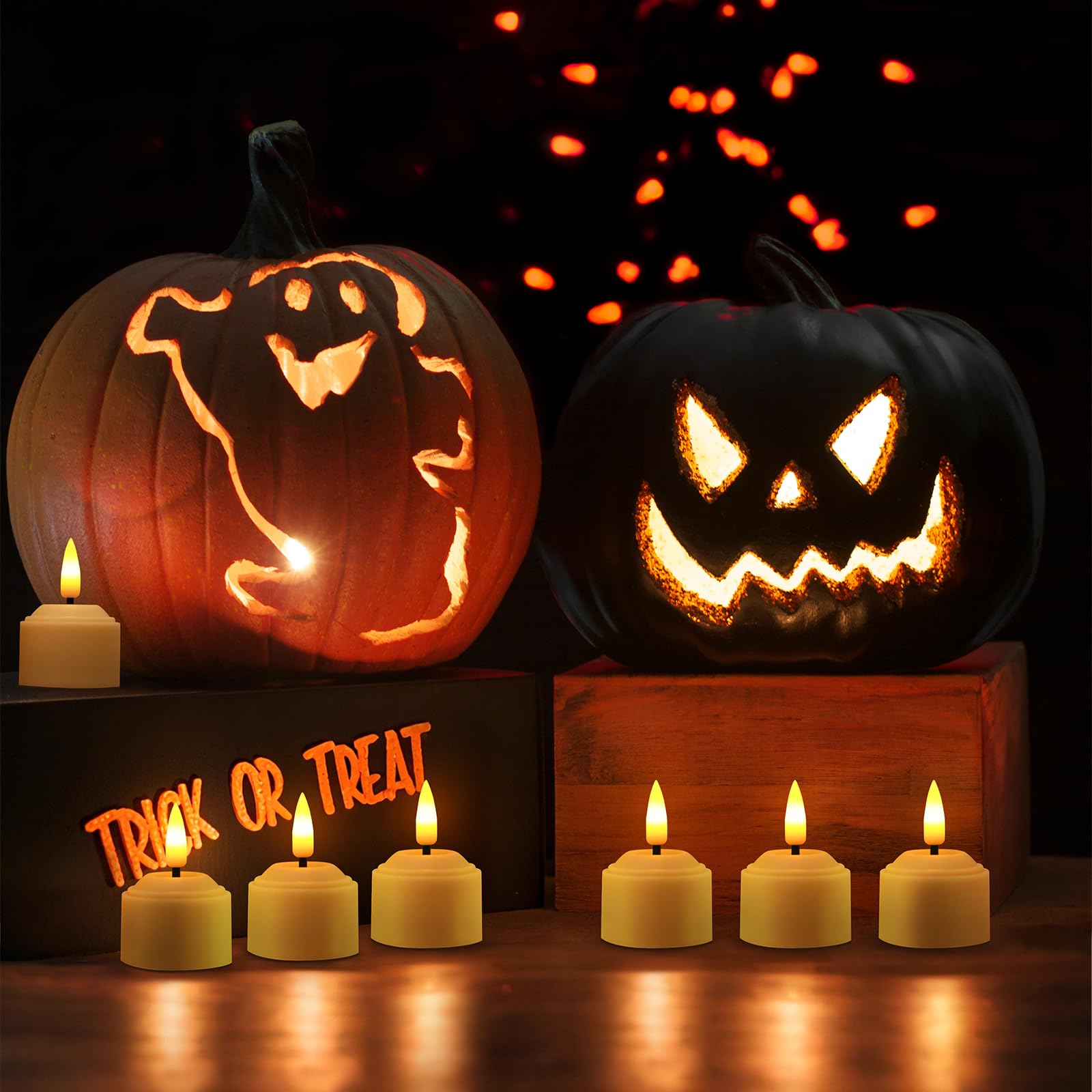 Ensemble De Bougies Chauffe-plat LED Rechargeables Avec 6