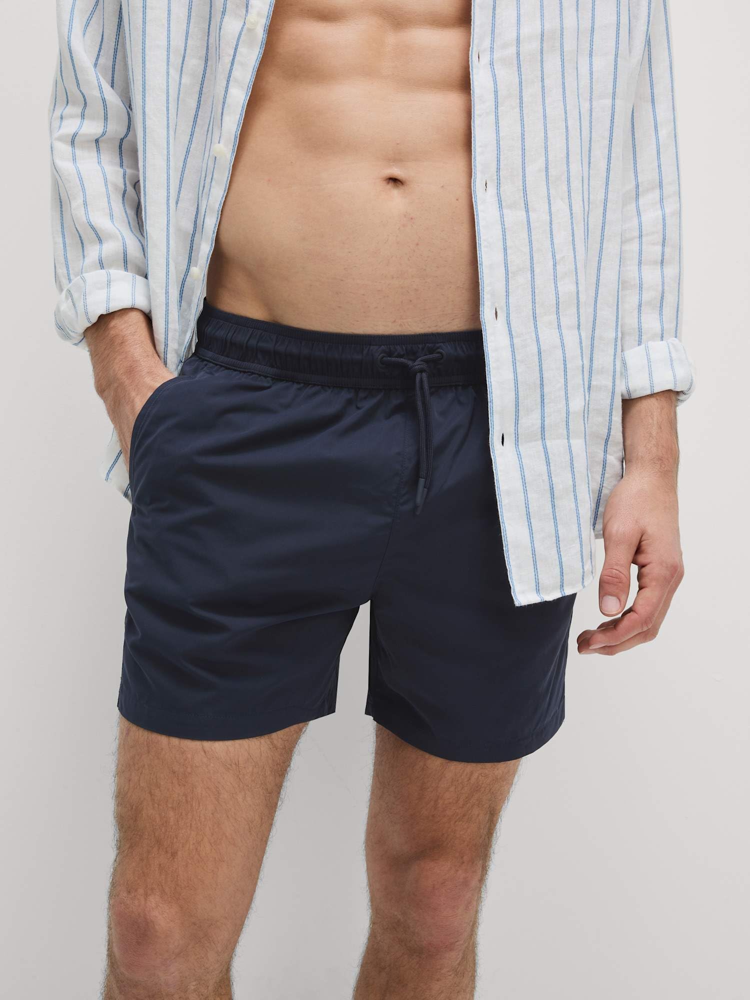 Marks & Spencer Uomo Shorts da Bagno Tinta Unita Asciugatura Rapida – vestibilità Regolare – Vita con Coulisse – con Tasche