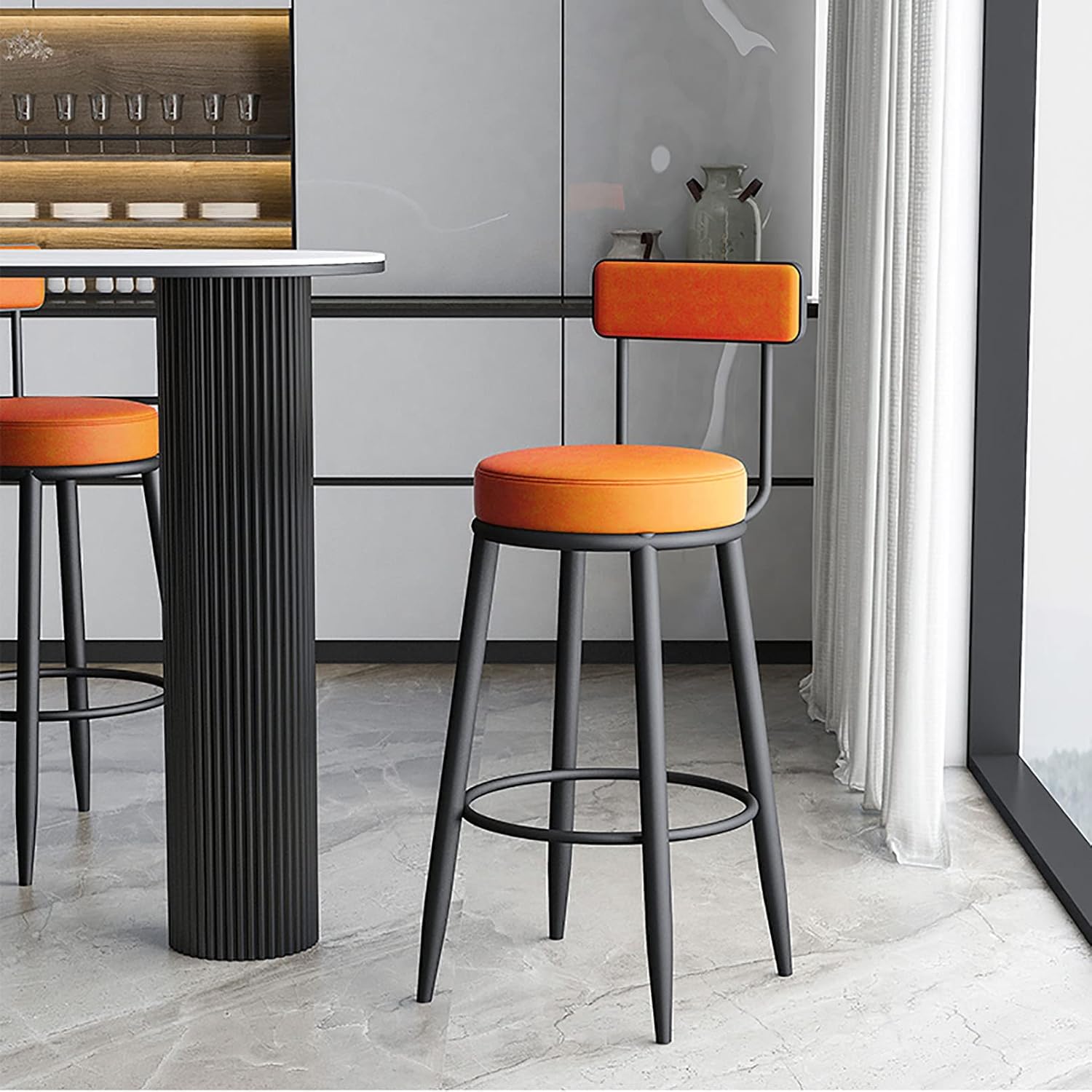 バースツールセット（テーブルと2脚） 家具バースツール2脚セット(75cm) カウンターチェア 75cm」の人気商品