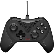 K-Pad Helium Gaming Controller PC - Adjustable Vibration 12 Buttons 4 Triggers 2 Programmable Turbo Mode Macros Gamepad PS3 Compatible with Windows 10/11 & PS3