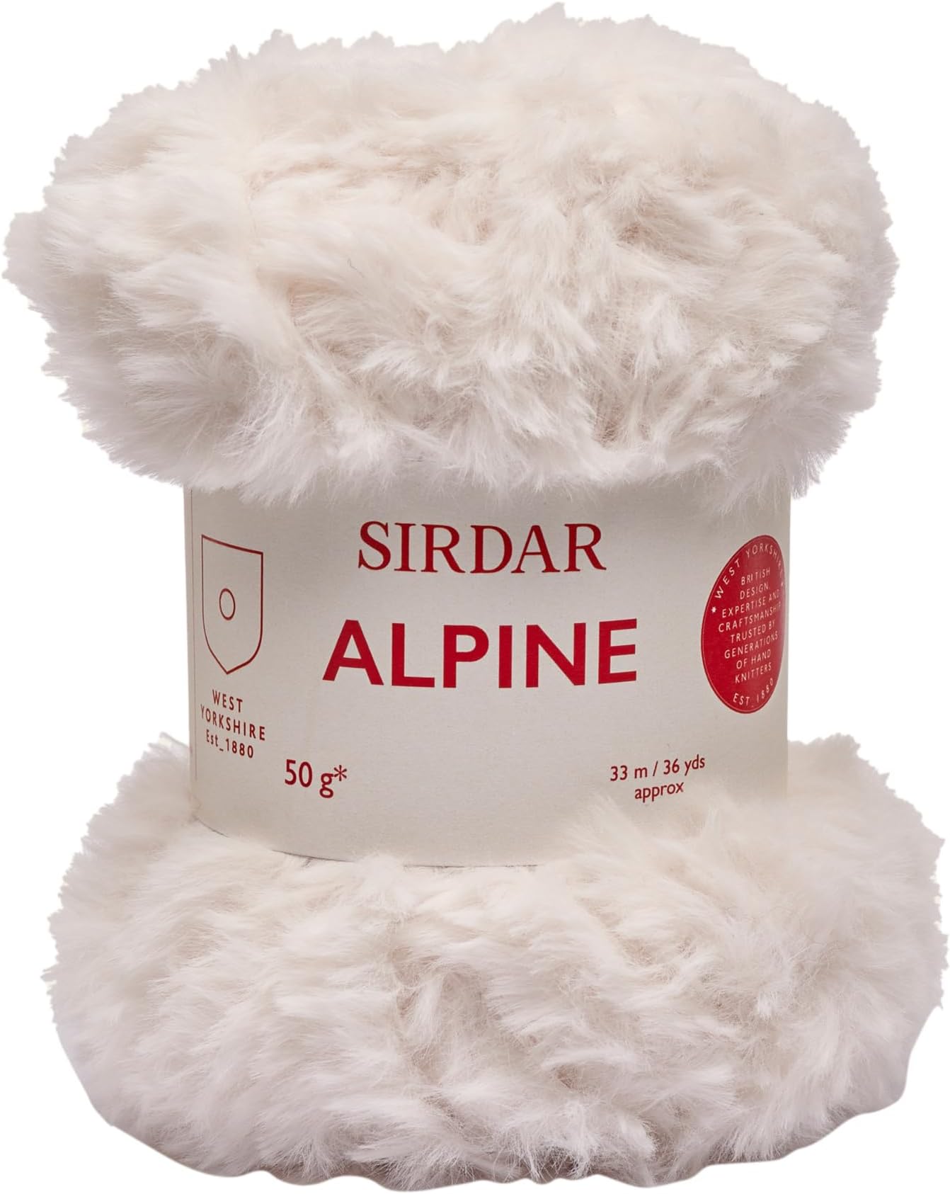 Sirdar Alpine, Luxe Faux Fur Yarn, Polar (400), 50g