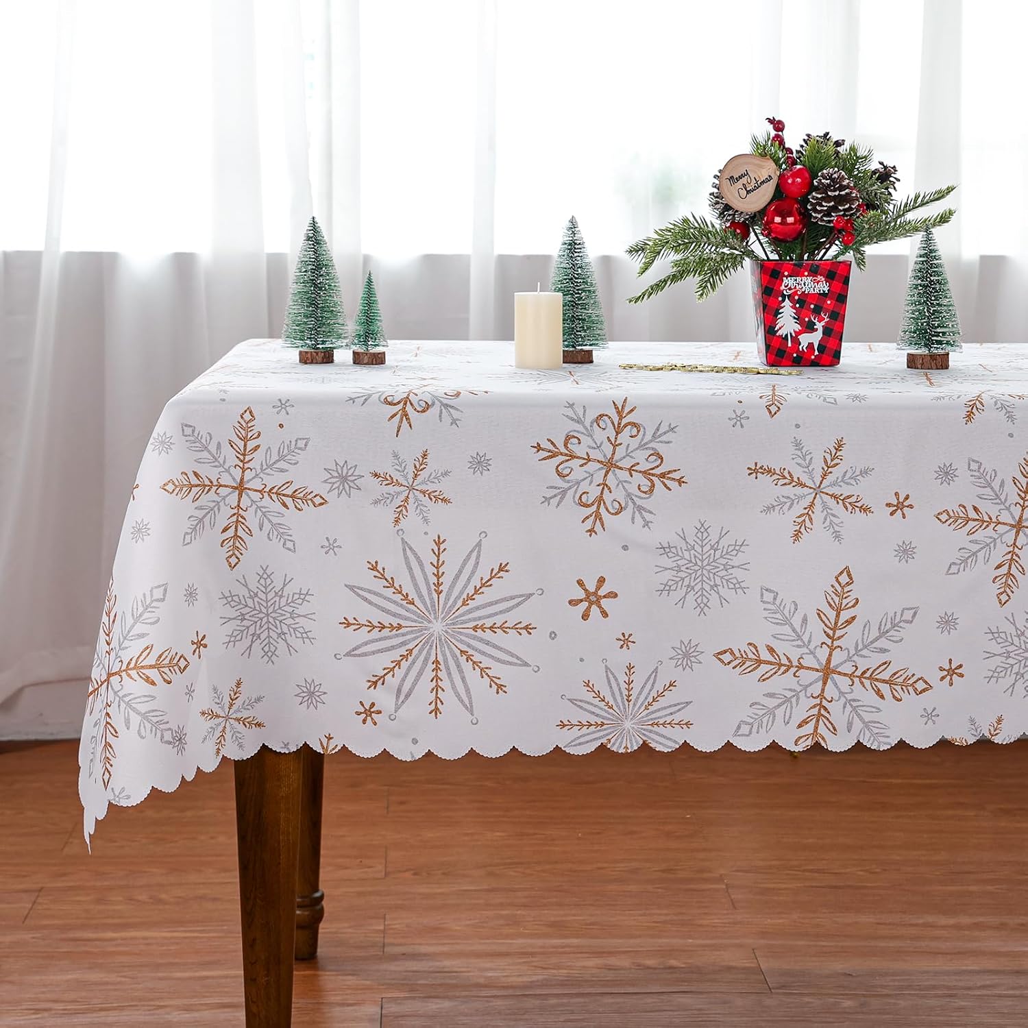 Christmas Tablecloth 60 x 84 Inch, Christmas Decorations — free download