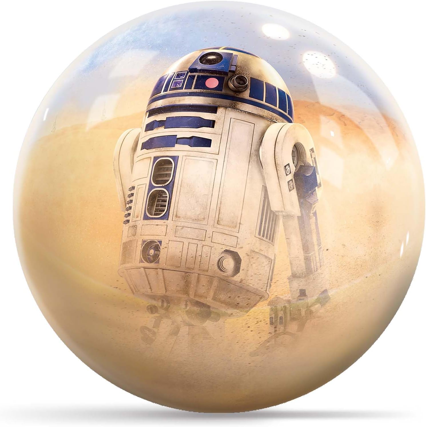 KR Strikeforce Star Wars R2-D2 Desert Background Undrilled Bowling Ball
