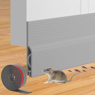 Door Draft Stopper for Bottom of Door, Adjustable Weather Stripping Door Seal for Cold Insulation, Under Door Sweep for Exterior & Interior Doors, Door Bottom Seal Blocker Noise (78inch,Grey)