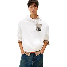 Tommy Jeans Mens Medium Weight Hoodie Sweatshirt With Printed Photo Graphic