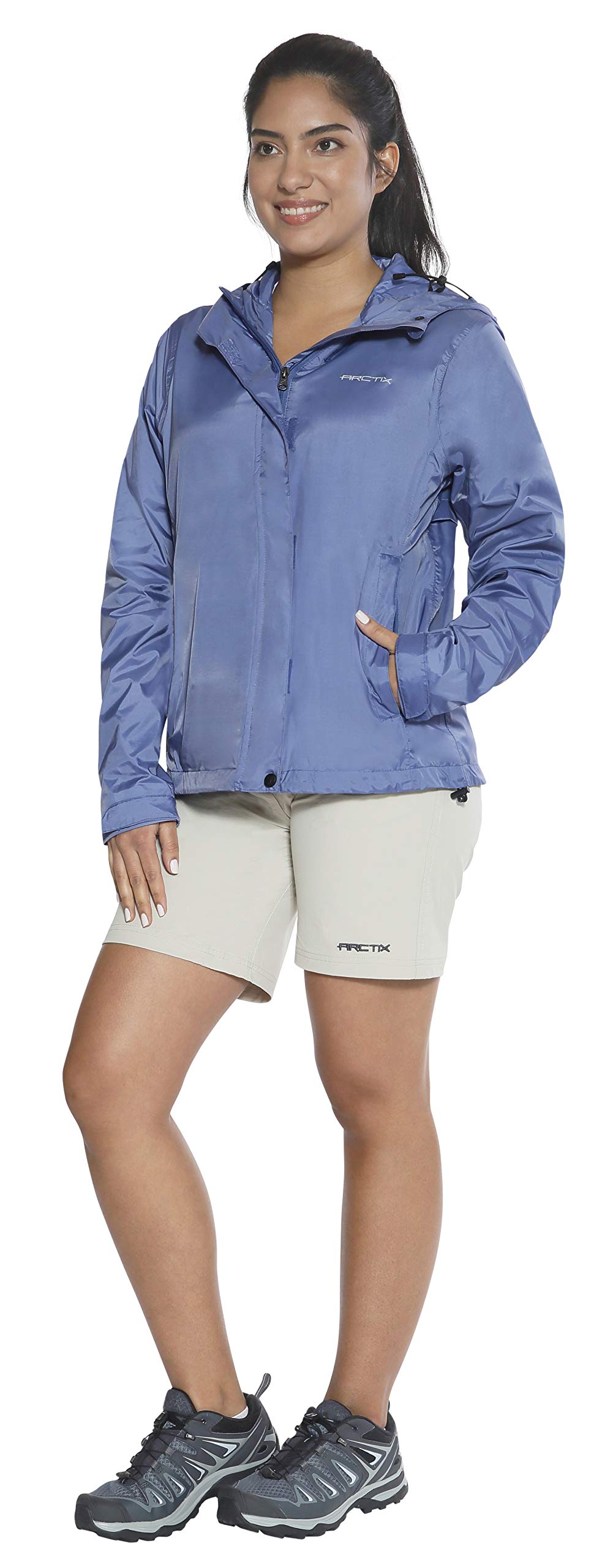 ARCTIX Women's River Rain Jacket, Slate Blue, Medium