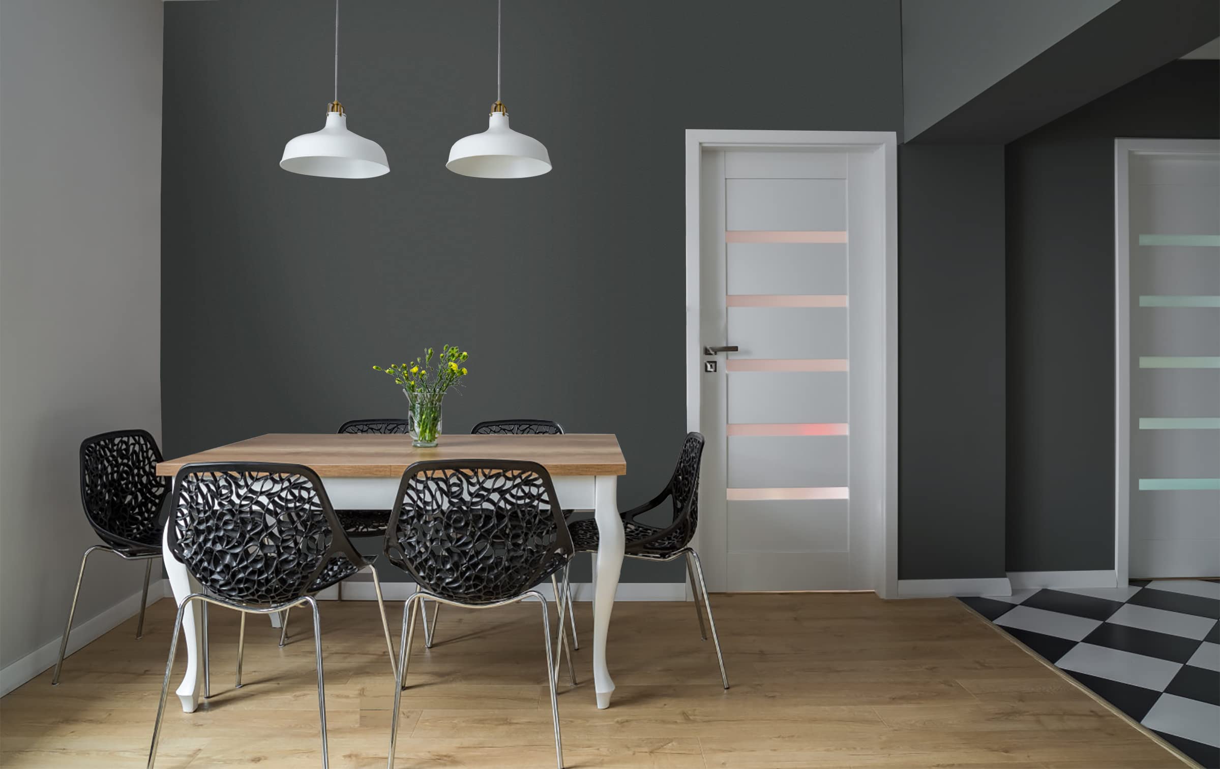 Timeet Pellicola adesiva per cucina grigio opaco, pellicola autoadesiva per mobili, grigio scuro, 60x1000cm, impermeabile, adesivo per mobili, pellicola autoadesiva in vinile per mobili, piano di