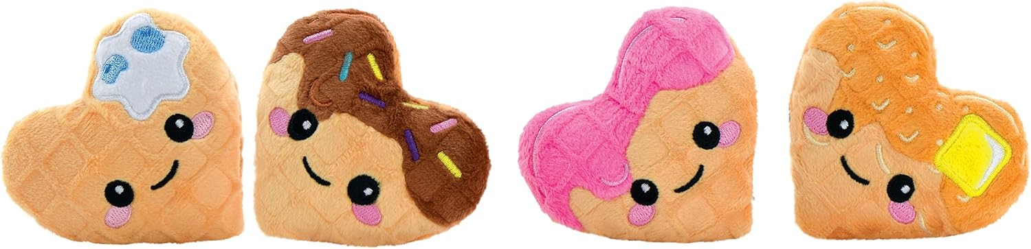 iscream Play with Your Food Kawaii Toast & Toaster Embroidered Accent 11" x 12" Furry Play Pillow