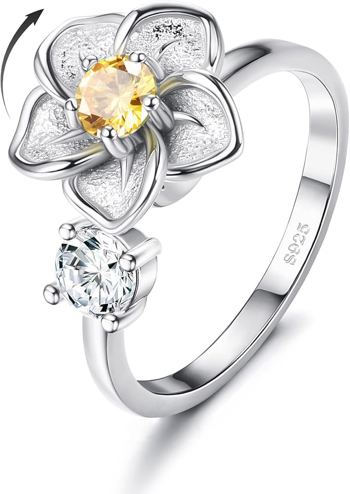 Anello Cuore Regolabile In Argento 925 Con Zirconi - Per Donne, Fidanzamento O Regalo - Foto 8