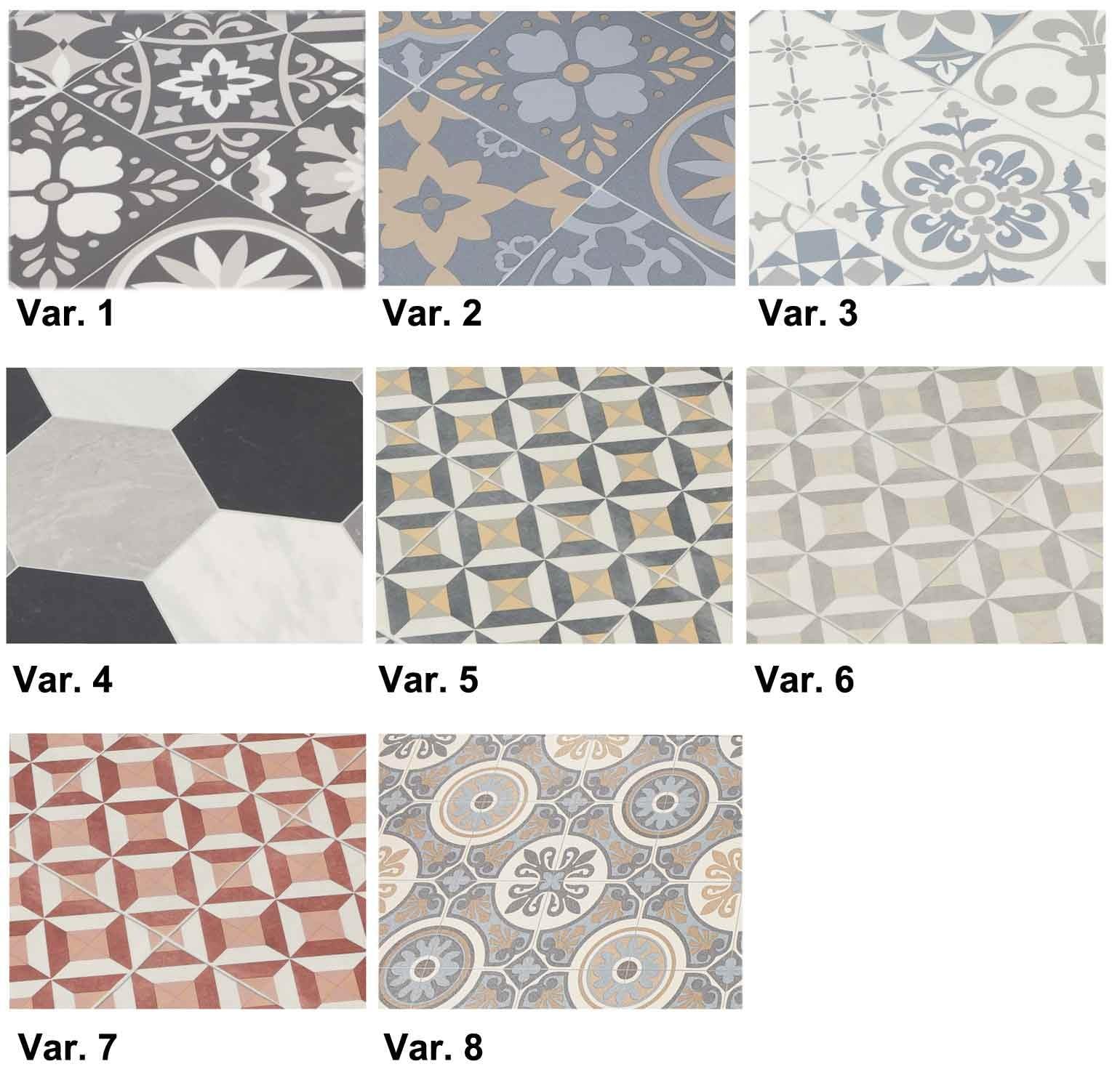 Casatessile Tapis de Cuisine antidérapant Lavable en Vinyle Chic 50 cm de Large. - VAR. 1, 280 cm.
