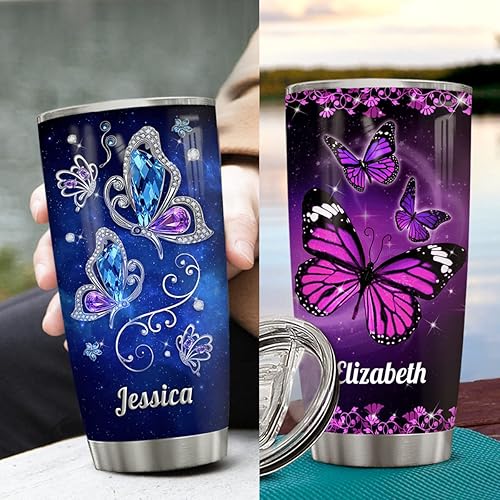 Vista 57 de Wassmin Vaso personalizado de caballo con tapa, 20 onzas, 30 onzas, joyería, caballos, acero inoxidable, doble pared, aislamiento al vacío, vasos