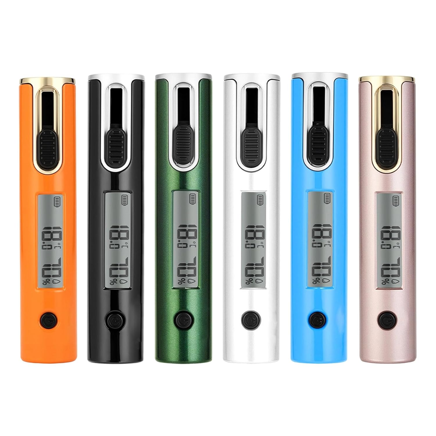 Professional Vanilla Tester Meter 15Mm Sharpened Probes High Sensors Type C Rechargeable for Enthusiasts Transportable Stogie Dampness Measure