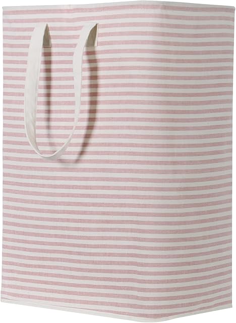Lifewit 72L Collapsible Washing Laundry Basket Hamper, Dirty Clothes Basket Laundry Bin With Extended Handles For Storage Clothes Toys In Bedroom Bathroom, Pink