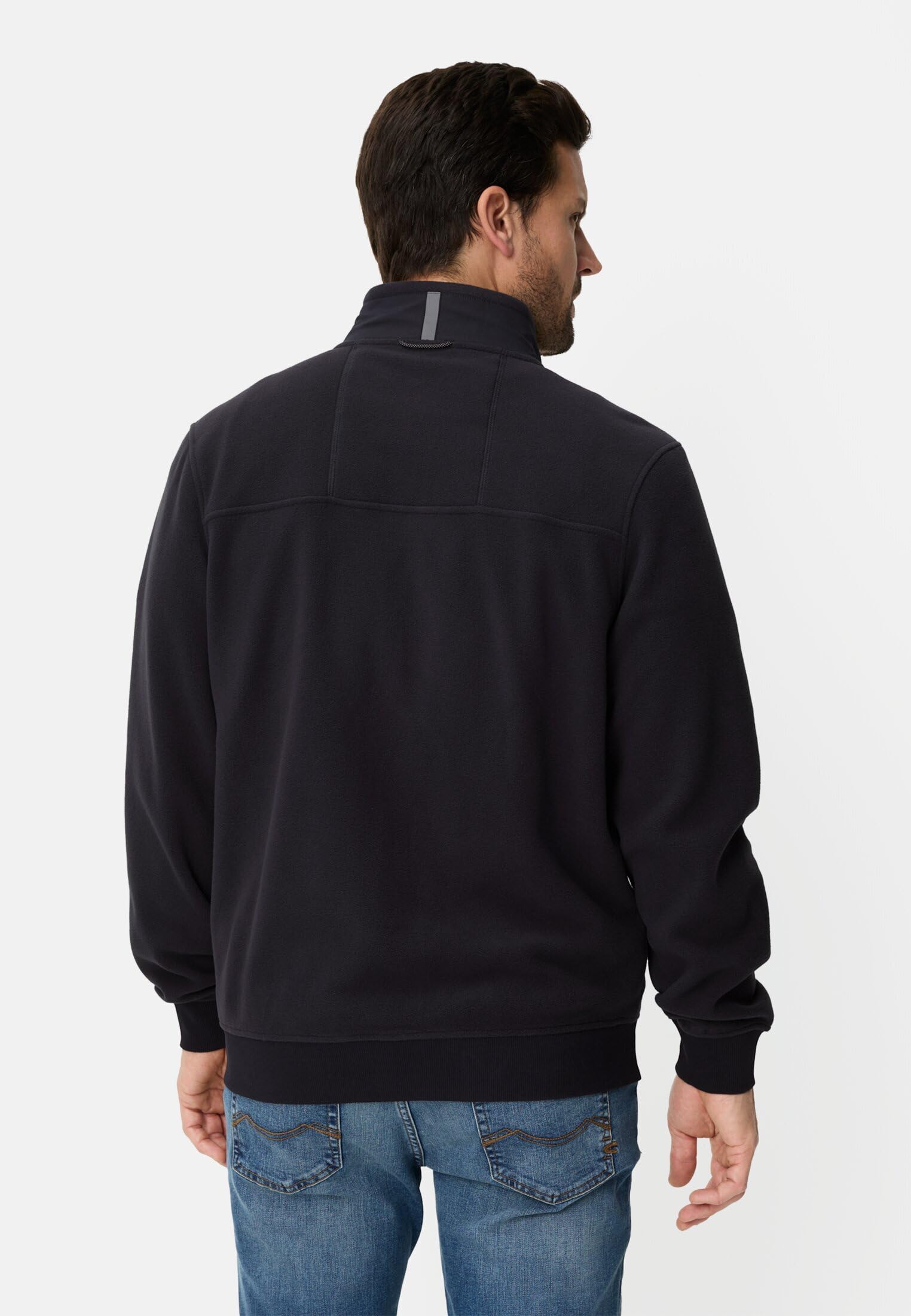 camel active Herren Sweatjacke im Regular Fit | Sweatjacke mit reflektierenden Details und weiteren Funktionen und Taschen im Regular Fit