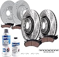 Vista 32 de Detroit Axle - Kit de freno trasero para Chevy GMC Silverado Sierra Suburban 1500 Yukon Tahoe Avalanche Cadillac Escalade Pinza de freno de disco