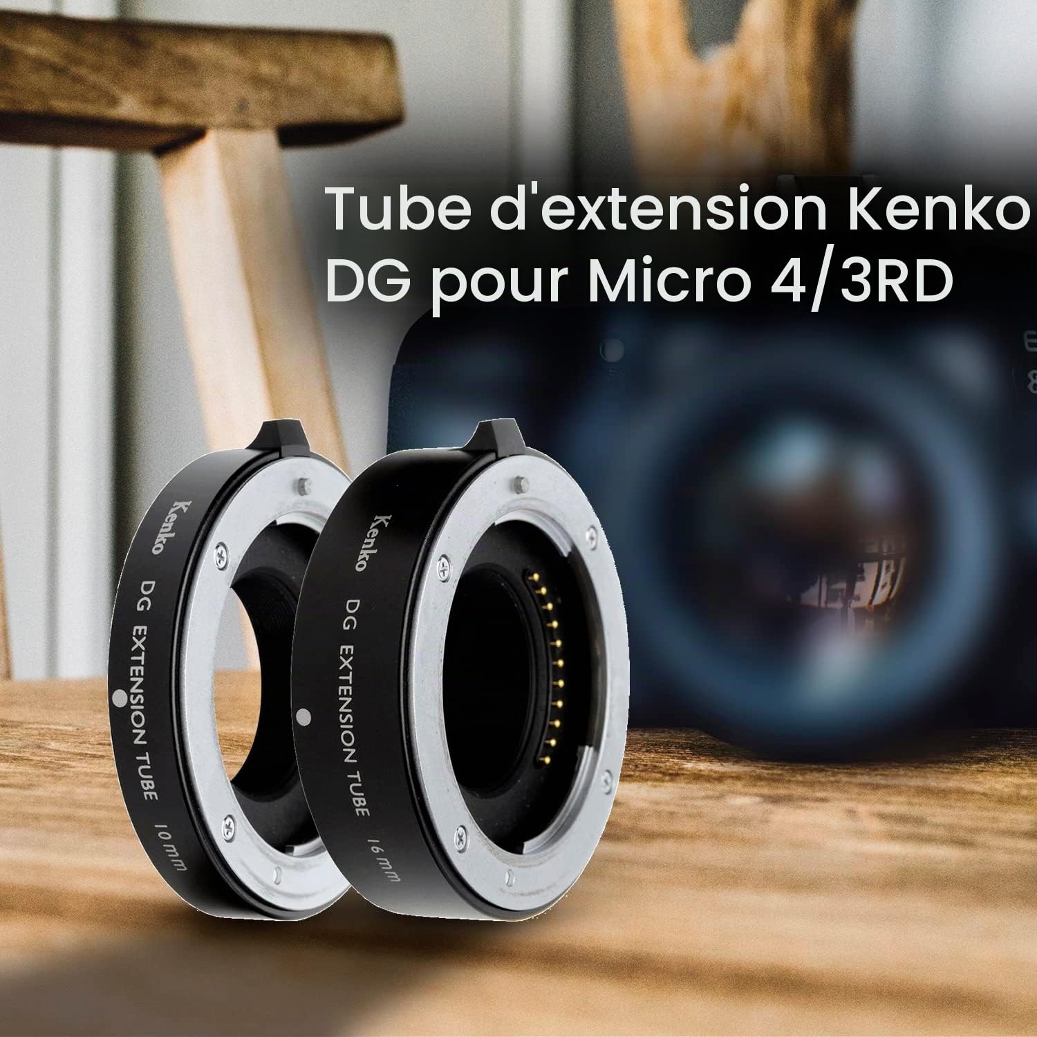 Kenko Tubes d'extension pour Micro 4/3, 10mm/16mm, Fabriqué au Japon, 804308