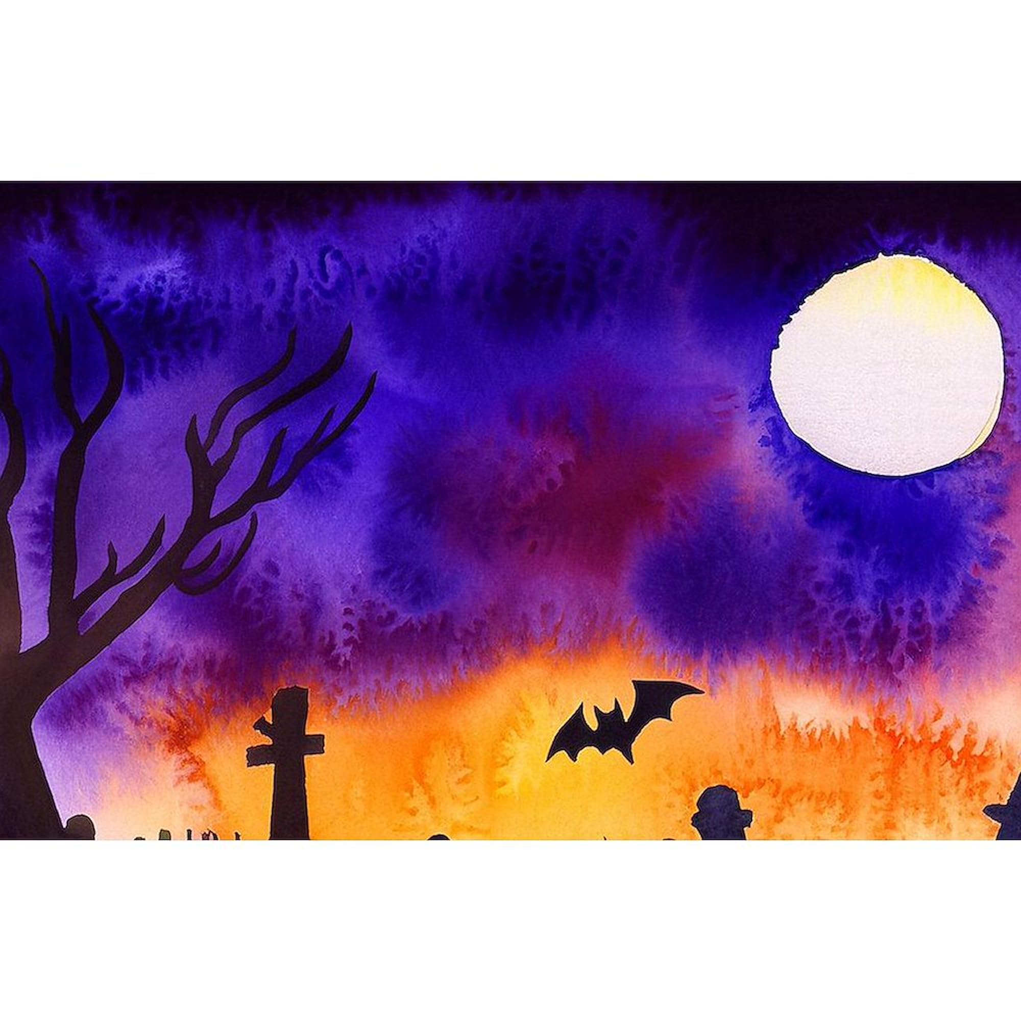 CafePress Watercolor Halloween Night 4