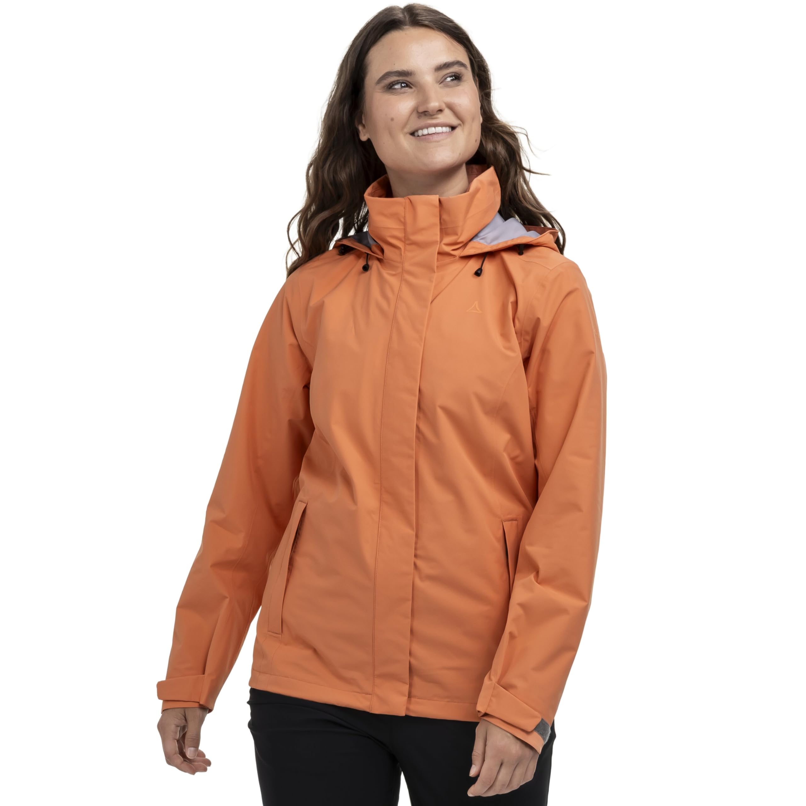 Schöffel Damen Jacket Gmund L Regenjacke, apricot glow, 36 – Ansicht 2