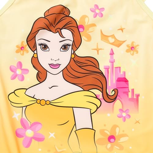 Vista 4 de Disney Traje de baño de una pieza para niñas princesas UPF 50+ tallas de niños pequeños a niños grandes (2T - 10-12)