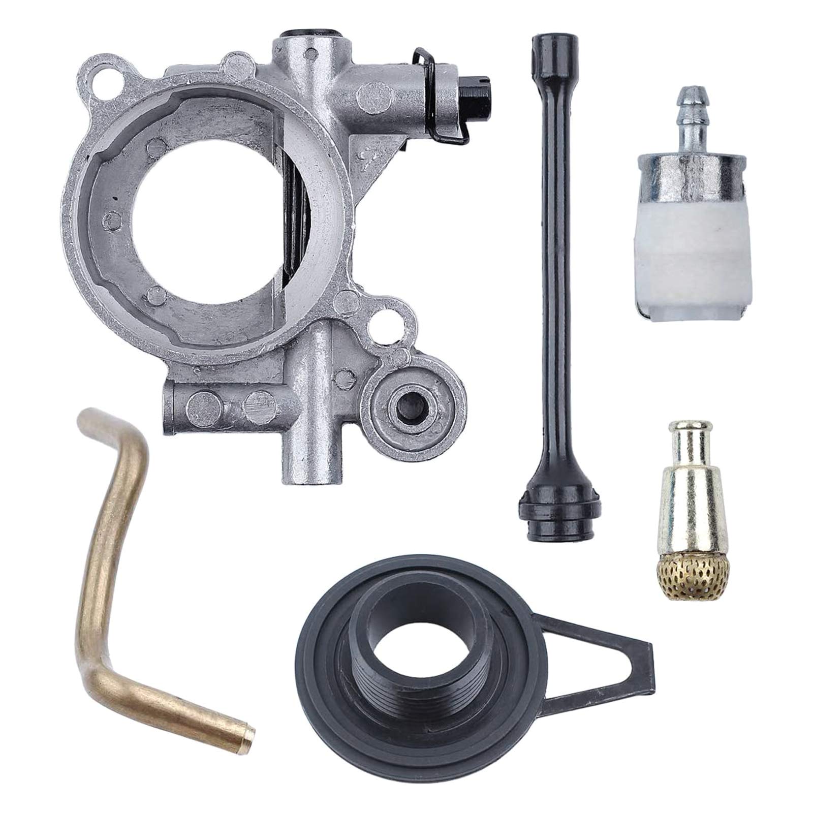 Cancanle Ölpumpen-Set Für Husqvarna Kettensägen 365, 371, 372 XP – Inkl. Schneckengetriebe, Schlauch & Filter