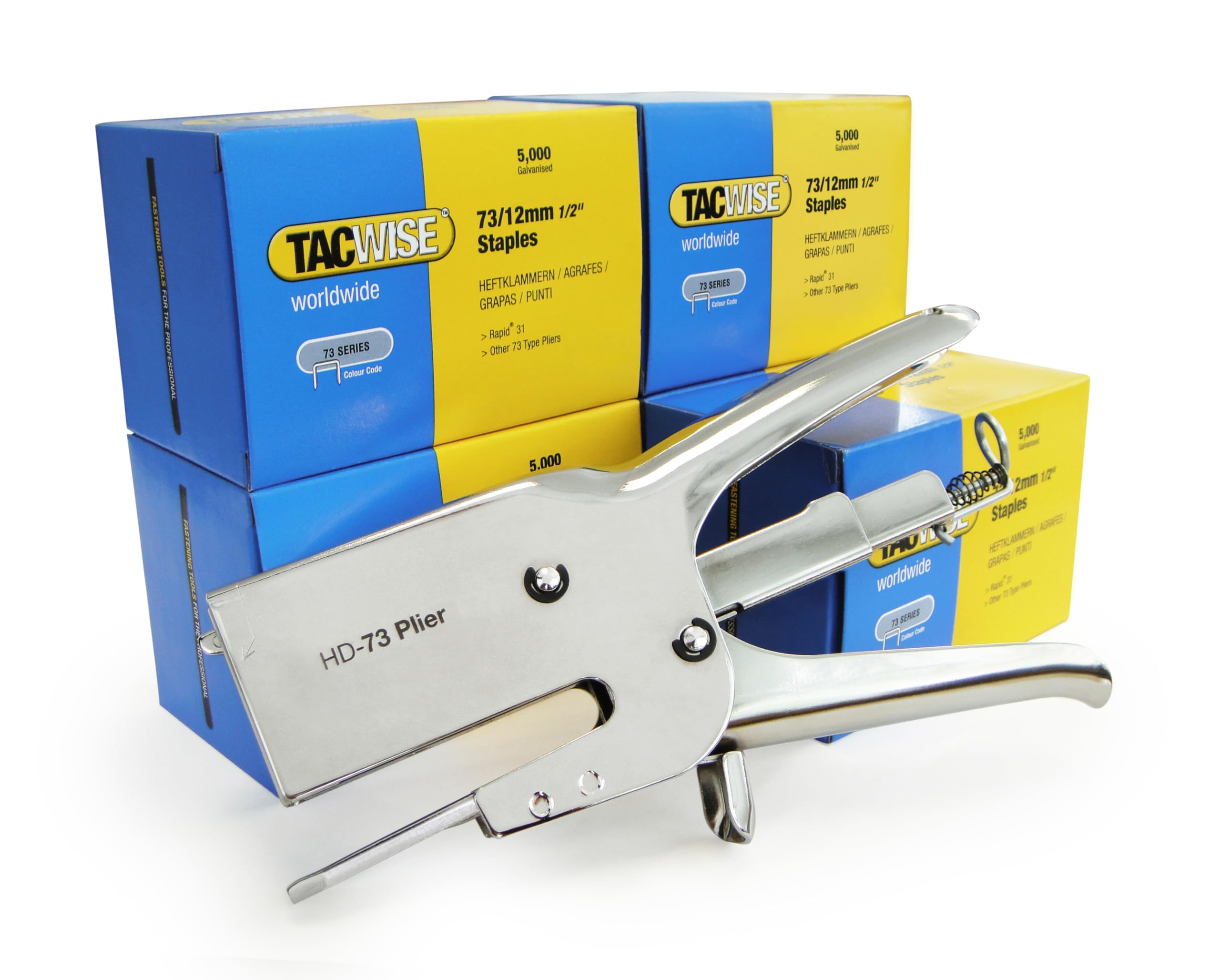 Tacwise Cucitrice a Pinza Classica Manuale e 25,000 Punti da 73/12 mm