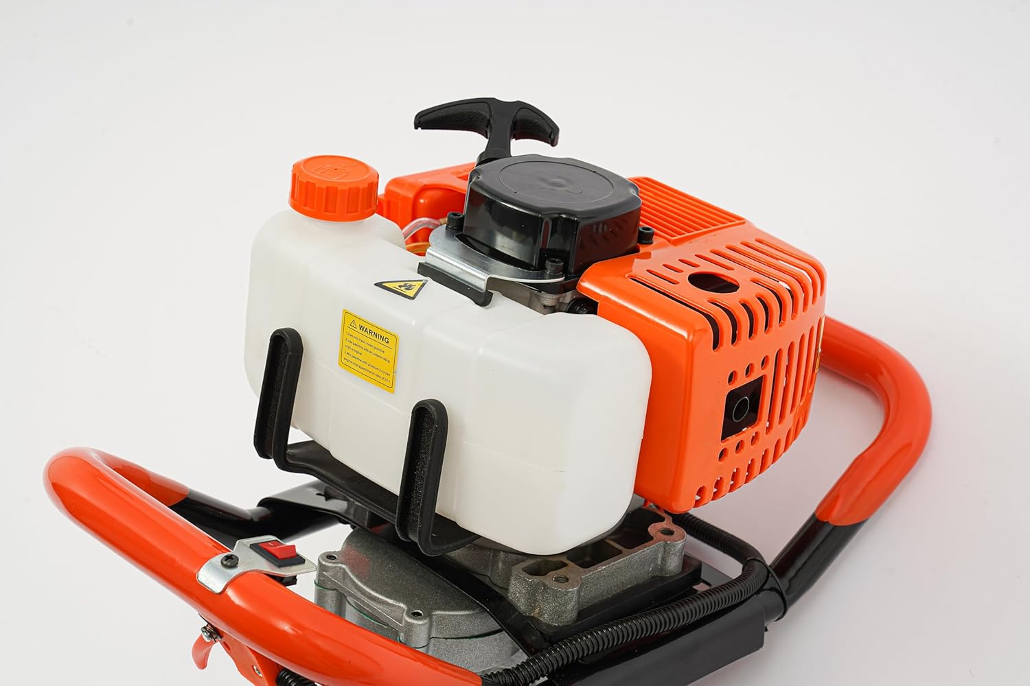 Auger Post Hole Digger 52cc-2 Stroke Gas Powered Earth Digger Garden Fence Plant Soil Digging Tool with Drill Bits (4'', 6" & 8") and Extension Rods