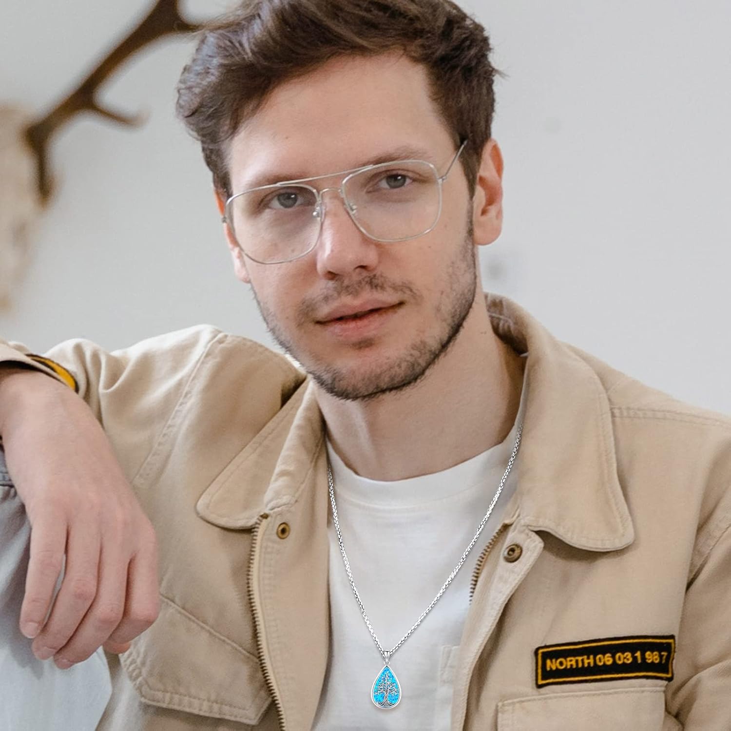 Jewelry Gifts - Tree of Life Necklace Sterling Silver Abalone Shell/Opal/Moonstone/Black Onyx/Turquoise/Malachite/Crystal Family Tree of Life Jewelry for Women Men - Image 7