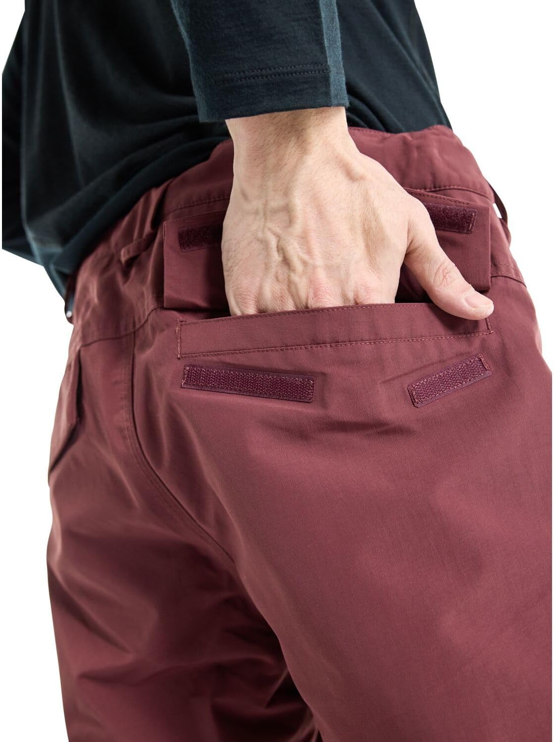 Burton Mens' Covert 2.0 2L Insulated Snow Pants (Standard, Small, Almandine)